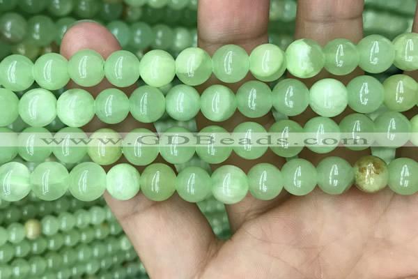 CJB310 15.5 inches 8mm round dyed green jade gemstone beads