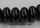 CJB35 16 inches 10*20mm rondelle natural jet gemstone beads