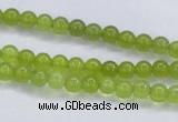 CKA01 15.5 inches 4mm round Korean jade gemstone beads