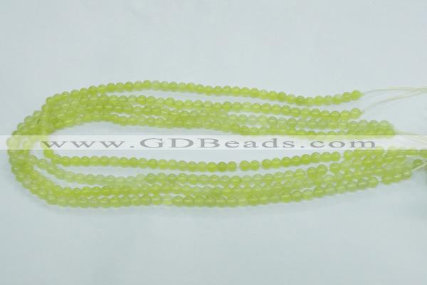 CKA102 15.5 inches 5mm round Korean jade gemstone beads