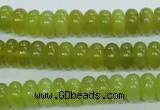 CKA104 15.5 inches 5*10mm rondelle Korean jade gemstone beads