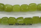 CKA23 15.5 inches 7*10mm nugget Korean jade gemstone beads