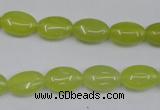 CKA243 15.5 inches 8*12mm oval Korean jade gemstone beads