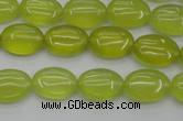 CKA244 15.5 inches 10*14mm oval Korean jade gemstone beads