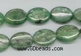 CKC113 16 inches 12*16mm oval natural green kyanite beads wholesale