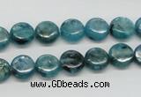 CKC21 16 inches 10mm flat round natural kyanite beads wholesale