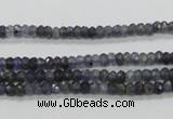 CKC215 15.5 inches 3*4mm faceted rondelle natural kyanite beads