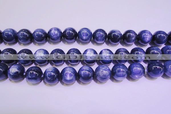 CKC428 15.5 inches 14mm round AAA grade natural blue kyanite beads