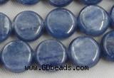 CKC511 15.5 inches 8mm flat round natural Brazilian kyanite beads