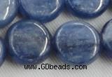 CKC517 15.5 inches 20mm flat round natural Brazilian kyanite beads