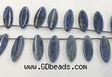 CKC552 Top drilled 10*25mm marquise natural kyanite beads