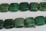 CKC62 15.5 inches 12*12mm square natural green kyanite beads