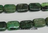 CKC66 15.5 inches 10*14mm rectangle natural green kyanite beads