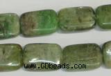 CKC67 15.5 inches 13*18mm rectangle natural green kyanite beads