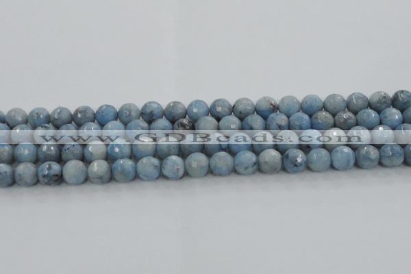 CKC703 15.5 inches 10mm faceted round imitation blue kyanite beads