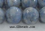 CKC708 15.5 inches 20mm faceted round imitation blue kyanite beads