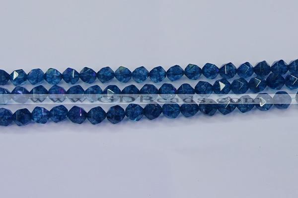 CKC712 15.5 inches 8mm faceted nuggets imitation kyanite beads