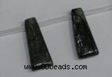 CKC73 15.5 inches 10*25mm trapezoid natural green kyanite beads