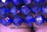 CKC733 15.5 inches 7mm faceted round kyanite gemstone beads