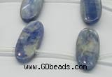 CKC75 Top drilled 11*25mm oval natural kyanite gemstone beads