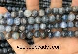 CKC752 15.5 inches 8mm round blue kyanite beads wholesale