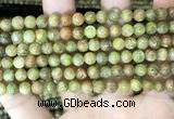 CKC761 15.5 inches 6mm round natural green kyanite beads