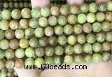 CKC762 15.5 inches 8mm round natural green kyanite beads