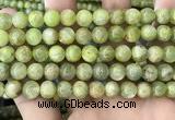 CKC768 15.5 inches 10mm round natural green kyanite beads