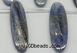 CKC78 Top drilled 13*45mm oval natural kyanite gemstone beads