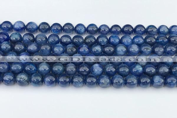 CKC791 15 inches 8mm round blue kyanite beads wholesale