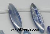 CKC82 Top drilled 10*35mm marquise natural kyanite gemstone beads