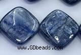 CKC825 15 inches 15*15mm - 16*16mm square blue kyanite beads