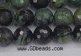 CKJ312 15.5 inches 8mm faceted round kambaba jasper beads