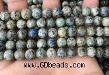 CKJ408 15.5 inches 8mm round k2 jasper beads wholesale