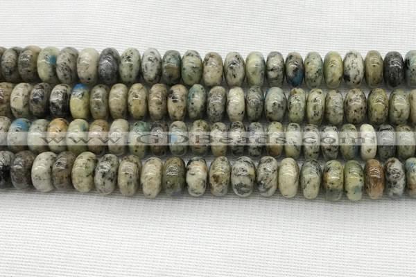 CKJ439 15.5 inches 5*10mm - 6*10mm rondelle natural k2 jasper beads