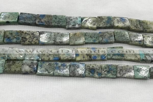 CKJ444 15.5 inches 11*12mm - 12*16mm rectangle natural k2 jasper beads