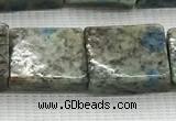 CKJ448 15.5 inches 11*12mm - 13*17mm rectangle natural k2 jasper beads