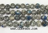 CKJ493 15.5 inches 11mm flat round natural k2 jasper beads