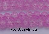 CKQ301 15.5 inches 6mm round dyed crackle quartz beads wholesale