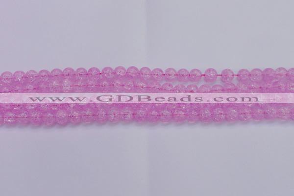 CKQ302 15.5 inches 8mm round dyed crackle quartz beads wholesale