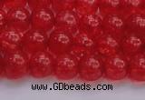 CKQ316 15.5 inches 8mm round dyed crackle quartz beads wholesale