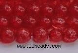 CKQ317 15.5 inches 10mm round dyed crackle quartz beads wholesale