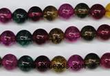 CKQ32 15.5 inches 8mm round dyed crackle quartz beads wholesale