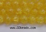 CKQ324 15.5 inches 10mm round dyed crackle quartz beads wholesale