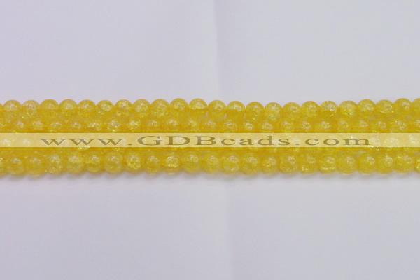 CKQ324 15.5 inches 10mm round dyed crackle quartz beads wholesale