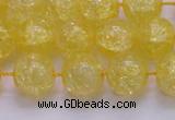 CKQ326 15.5 inches 14mm round dyed crackle quartz beads wholesale