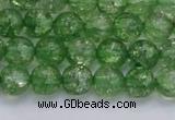 CKQ337 15.5 inches 8mm round dyed crackle quartz beads wholesale