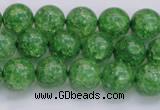 CKQ338 15.5 inches 10mm round dyed crackle quartz beads wholesale