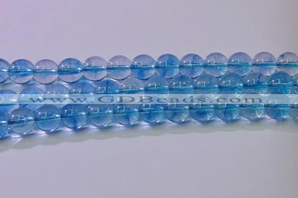 CKQ373 15.5 inches 10mm round dyed crackle quartz beads