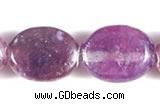 CKU01 15 inches 8*10mm oval purple kunzite beads Wholesale